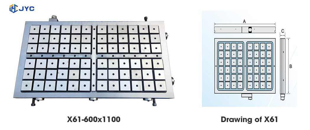 X61   permanent electromagnetic chuck for milling3