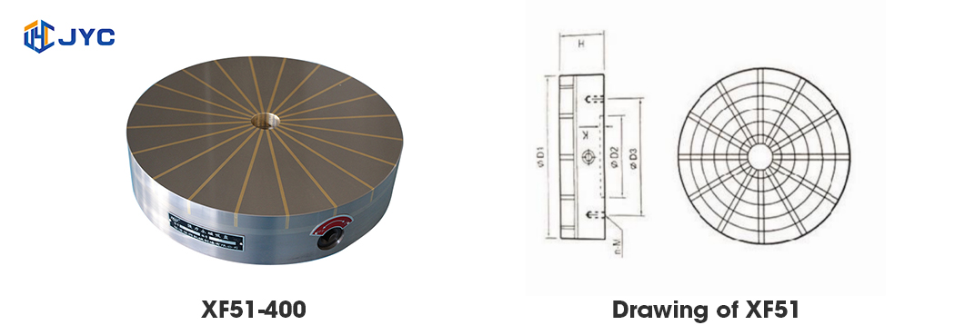 XF51   Radial pole permanent magnetic chuck