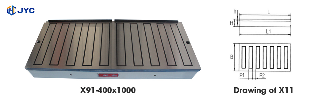X91   poweful electromagnetic chuck for milling
