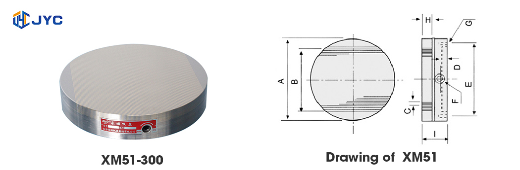 XM51   Round permanent magnetic chuck